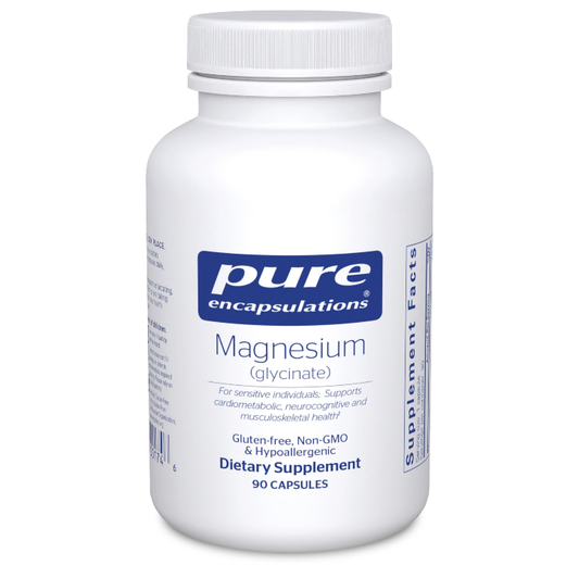 Pure Encapsulations Magnesium (Glycinate) -Supplement to Support Stress Relief, Sleep, Heart Health, Nerves, Muscles, and Metabolism* - with Magnesium Glycinate