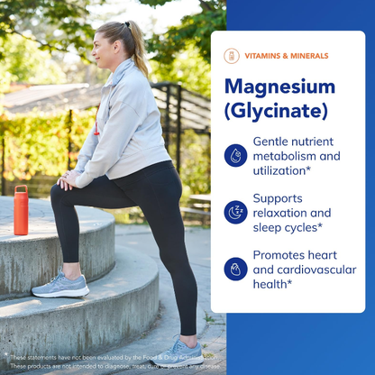 Pure Encapsulations Magnesium (Glycinate) -Supplement to Support Stress Relief, Sleep, Heart Health, Nerves, Muscles, and Metabolism* - with Magnesium Glycinate